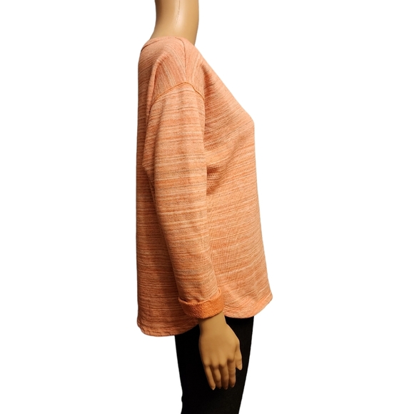 Columbia Cuffed Sleeve Peachy Pink Sweatshirt Size M - Picture 3 of 11